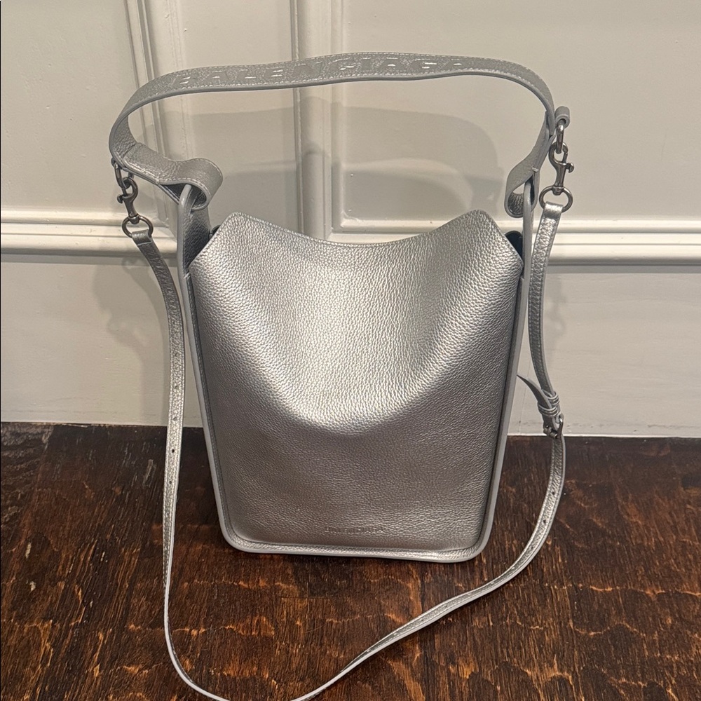 Balenciaga Metallic Silver Shoulder Bag